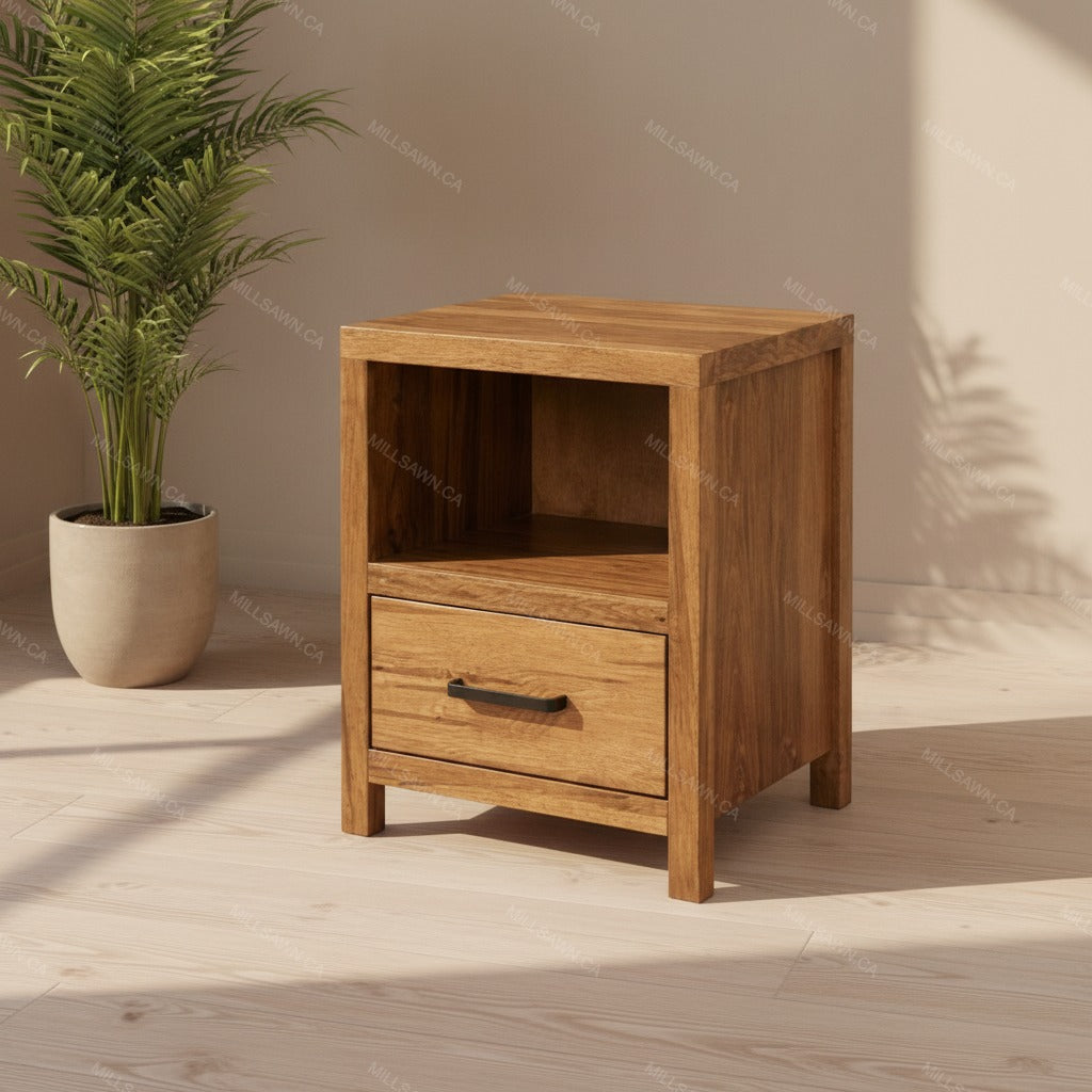 Arya Solid Wood Nightstand