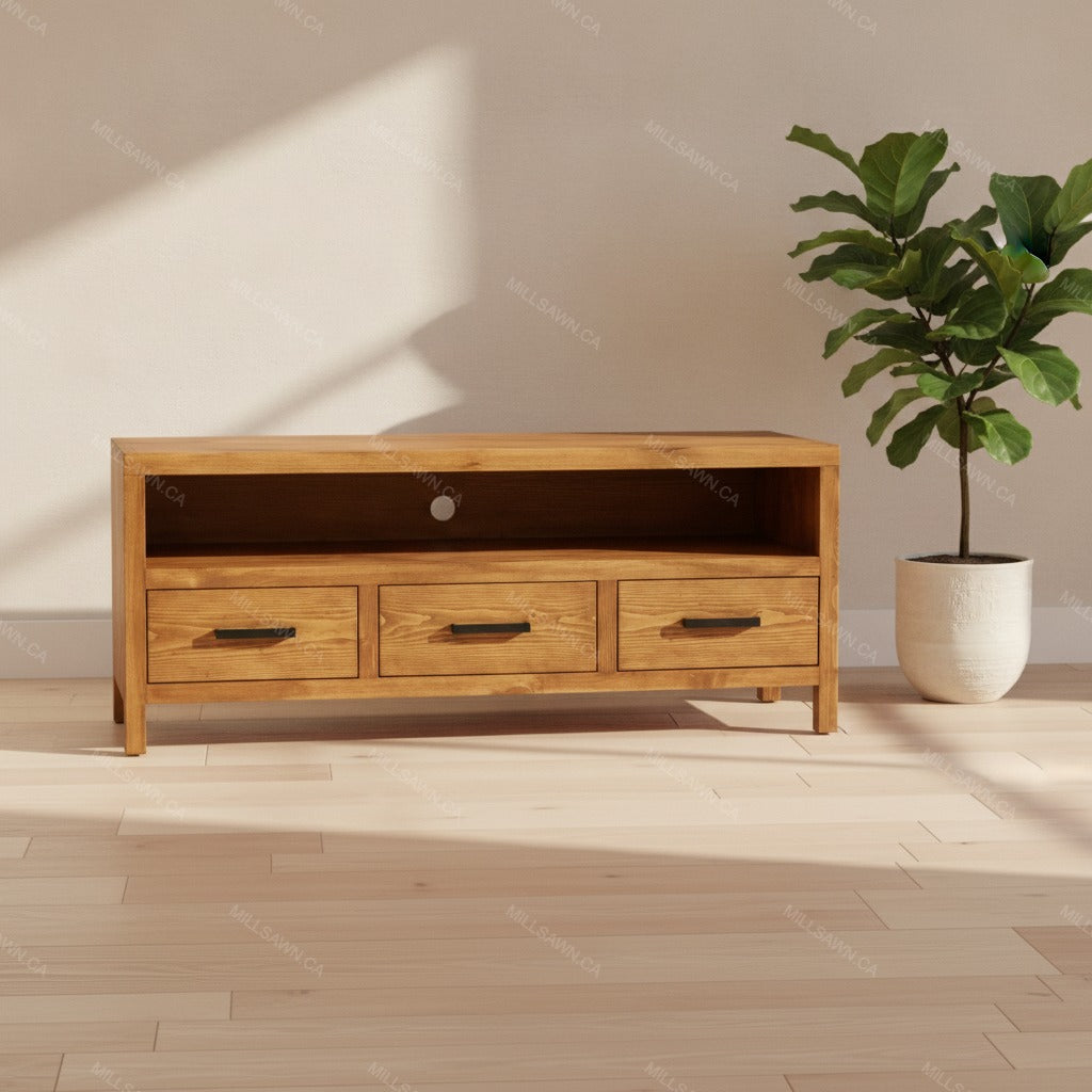 Arya Solid Wood Media Stand