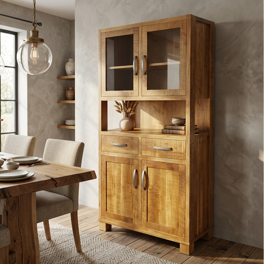 Aspen Solid Wood Sideboard w/Hutch
