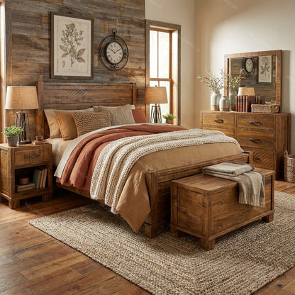 Aspen Solid Wood Bed