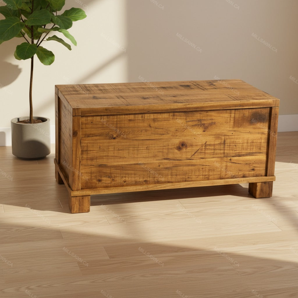 Aspen Solid Wood Blanket Box