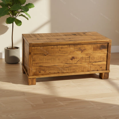Aspen Solid Wood Blanket Box