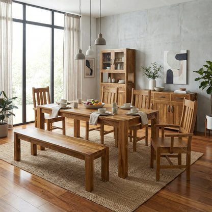 Aspen Leg Solid Wood Top Dining Table
