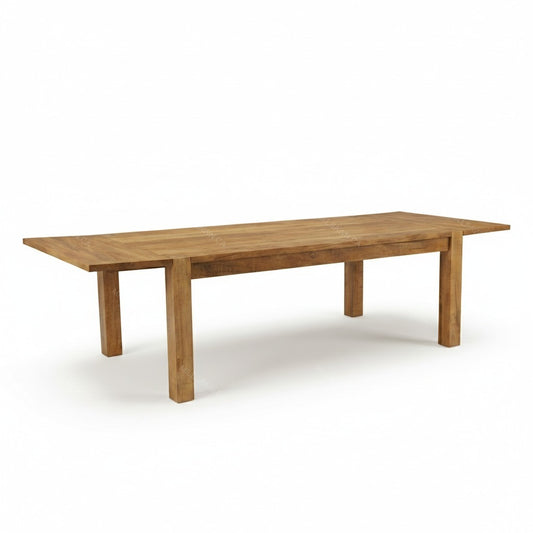 Aspen Leg Solid Wood Dining Table + 2-18" End Leaves