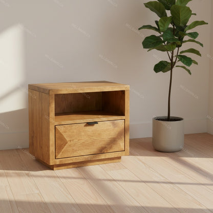 Avra Solid Wood Nightstand