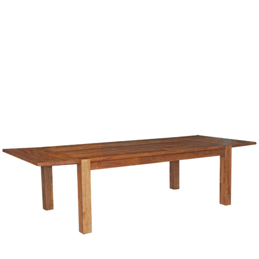 Backwoods Leg Solid Wood Dining Table + 2-18" End Leaves