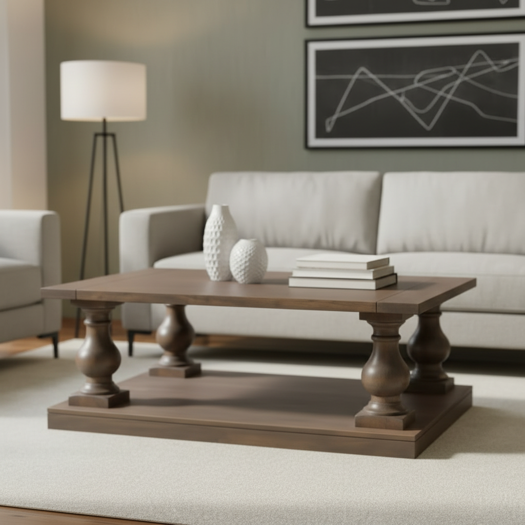 Beam Solid Wood Coffee Table