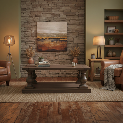 Beam Solid Wood Coffee Table