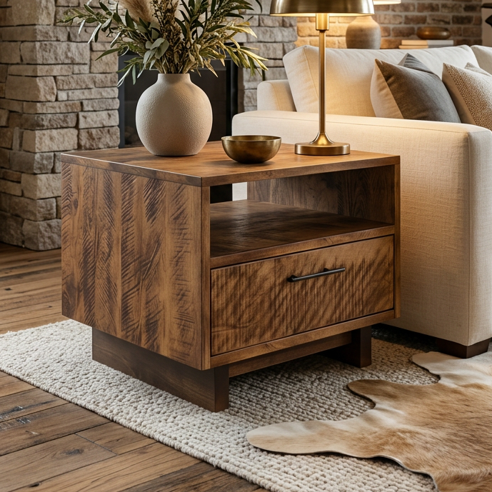 Baywood Solid Wood End Table