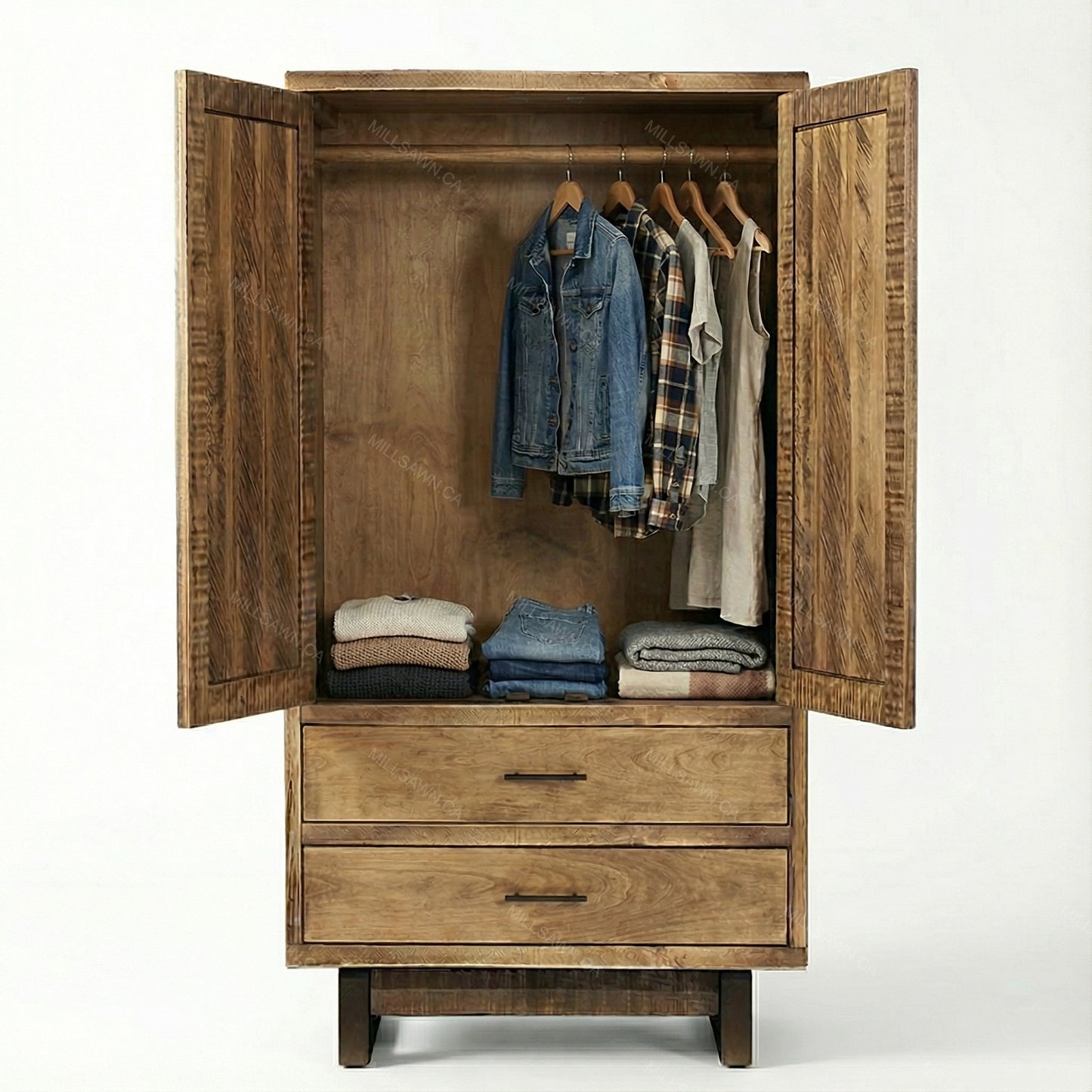 Baywood Solid Wood Armoire