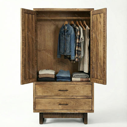 Baywood Solid Wood Armoire