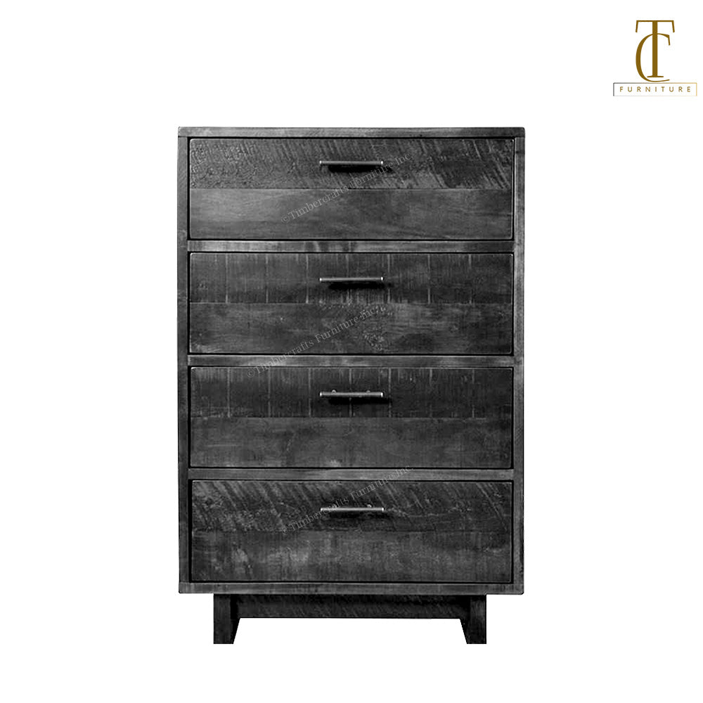 Baywood Solid Wood 4 Drawer Chest | Highboy