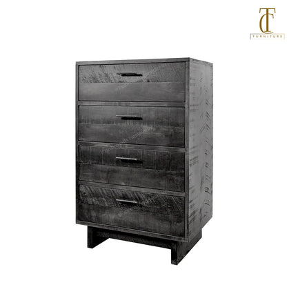 Baywood Solid Wood 4 Drawer Chest | Highboy