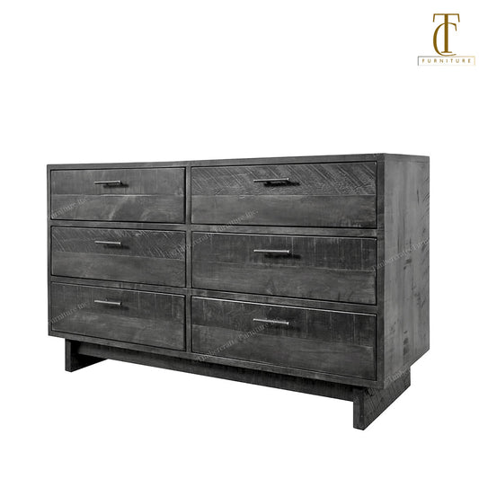 Baywood Solid Wood 6 Drawer Dresser