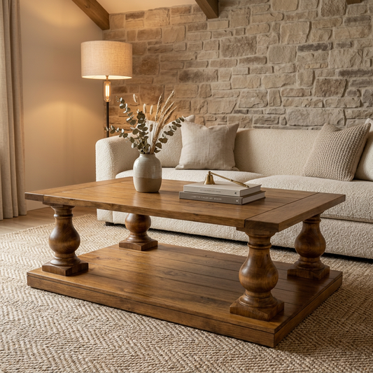 Beam Solid Wood Coffee Table