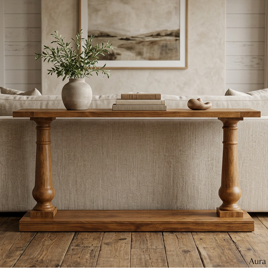 Beam Solid wood Sofa Table
