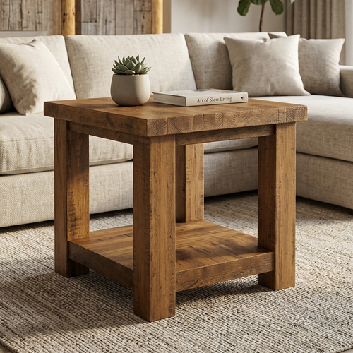 Bellemy Solid Wood End Table
