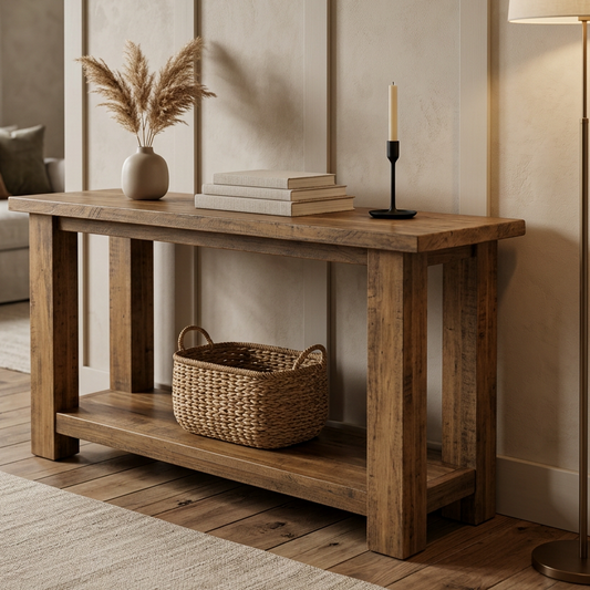 Bellemy Solid Wood Sofa Table