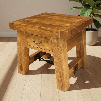 Benchmark Solid Wood End Table