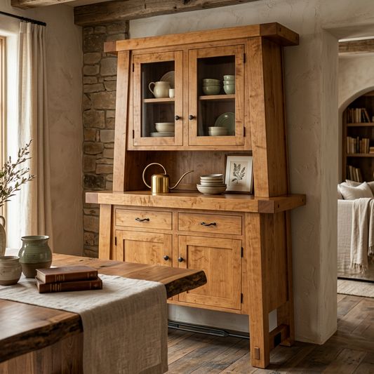 Benchmark Solid Wood Sideboard With optional Hutch