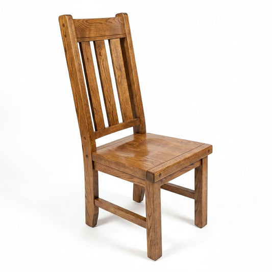 Benchmark Solid Wood Block Chair