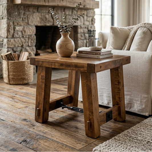 Benchmark Solid Wood End Table