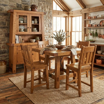 Benchmark Solid Wood Sideboard With optional Hutch