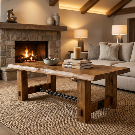 Benchmark Live Edge Solid Wood Coffee Table