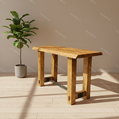 Benchmark Live Edge Solid wood Sofa Table