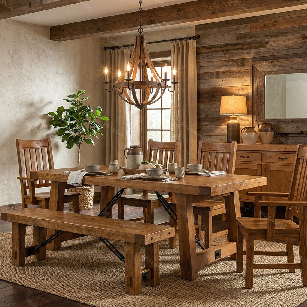 Benchmark Solid Wood Dining Table