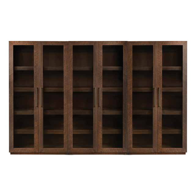 Herringbone Wall Cabinet With Glass Doors