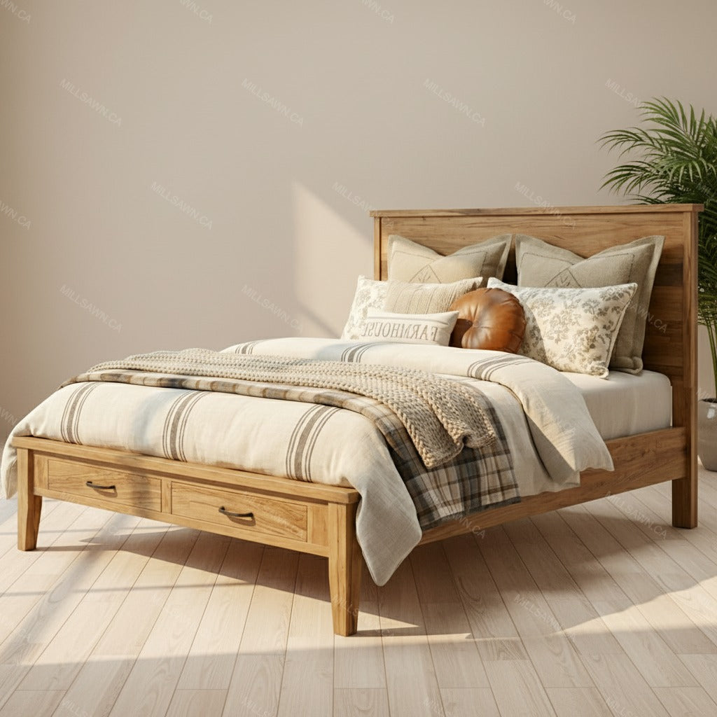 Cali Solid Wood Bed
