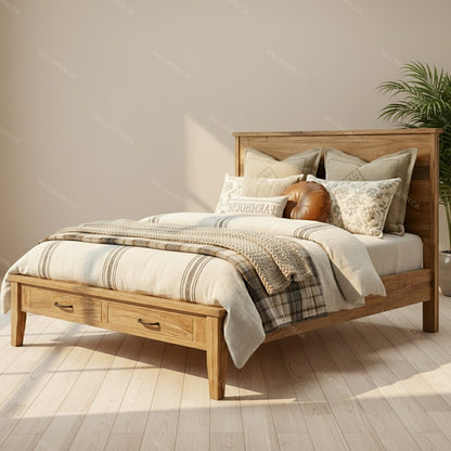 Cali Solid Wood Bed