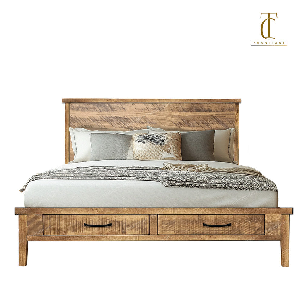 Cali Solid Wood Bed