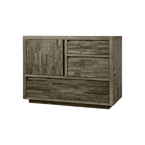 Ledge Rock 3 Drawer 1 Door Chest