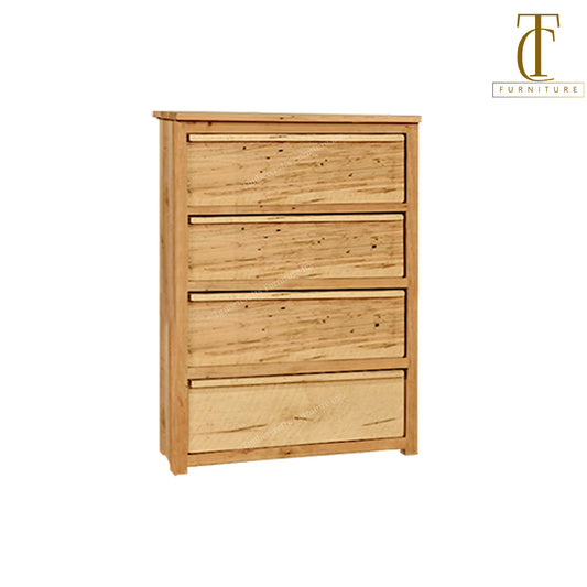 Chevron Solid Wood Chest | Highboy