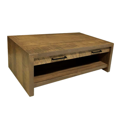 Luxora Solid Wood Coffee Table With Drawers