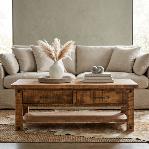 Alpine Coffee Table with Drawer