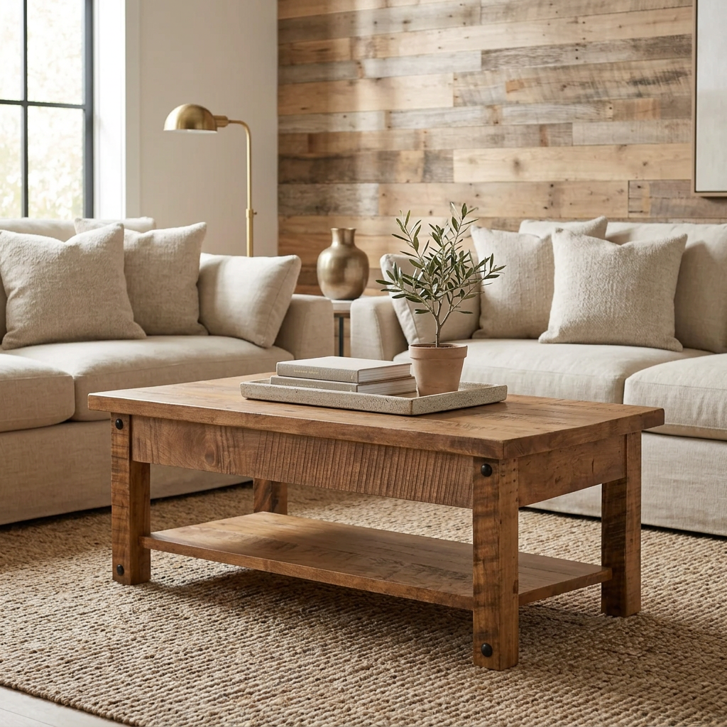Alpine Solid Wood Coffee Table