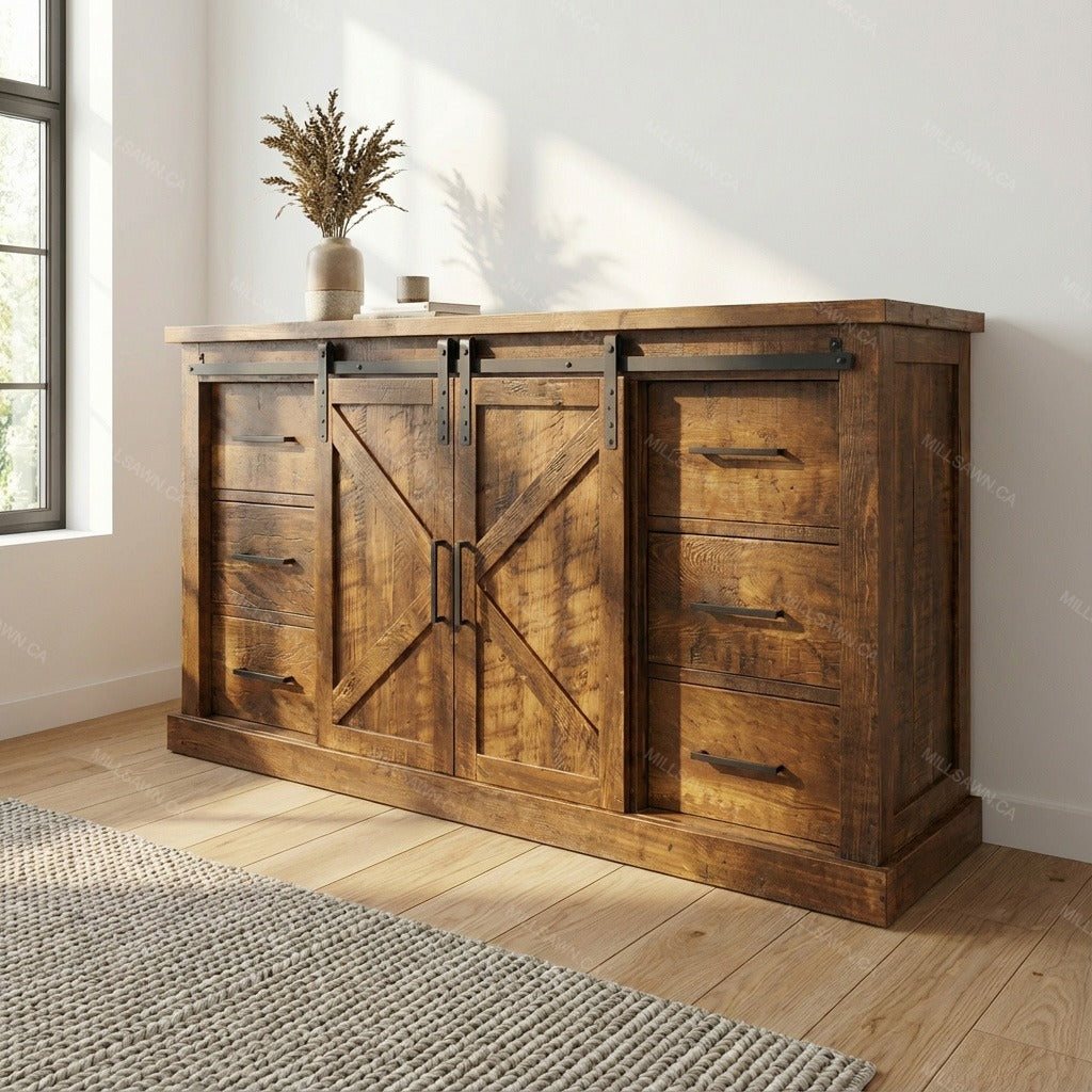 Cross Creek Barn Door Sideboard