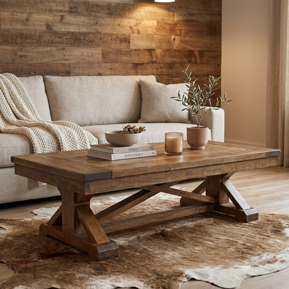 Cross Creek Solid Wood Coffee Table