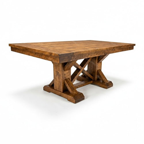 Cross Creek Trestle Solid Wood Dining Table
