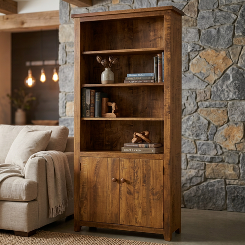 Dakota Bookcase With Doors