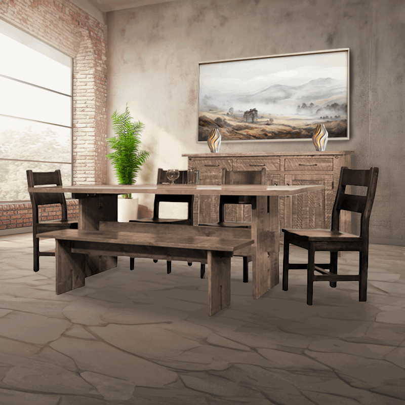 Delta Solid Wood Dining Table