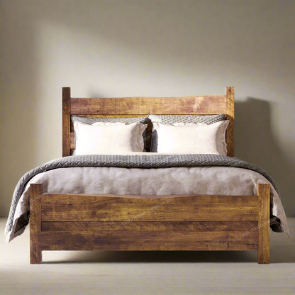 Edgewood Solid Wood Flat Panel Bed