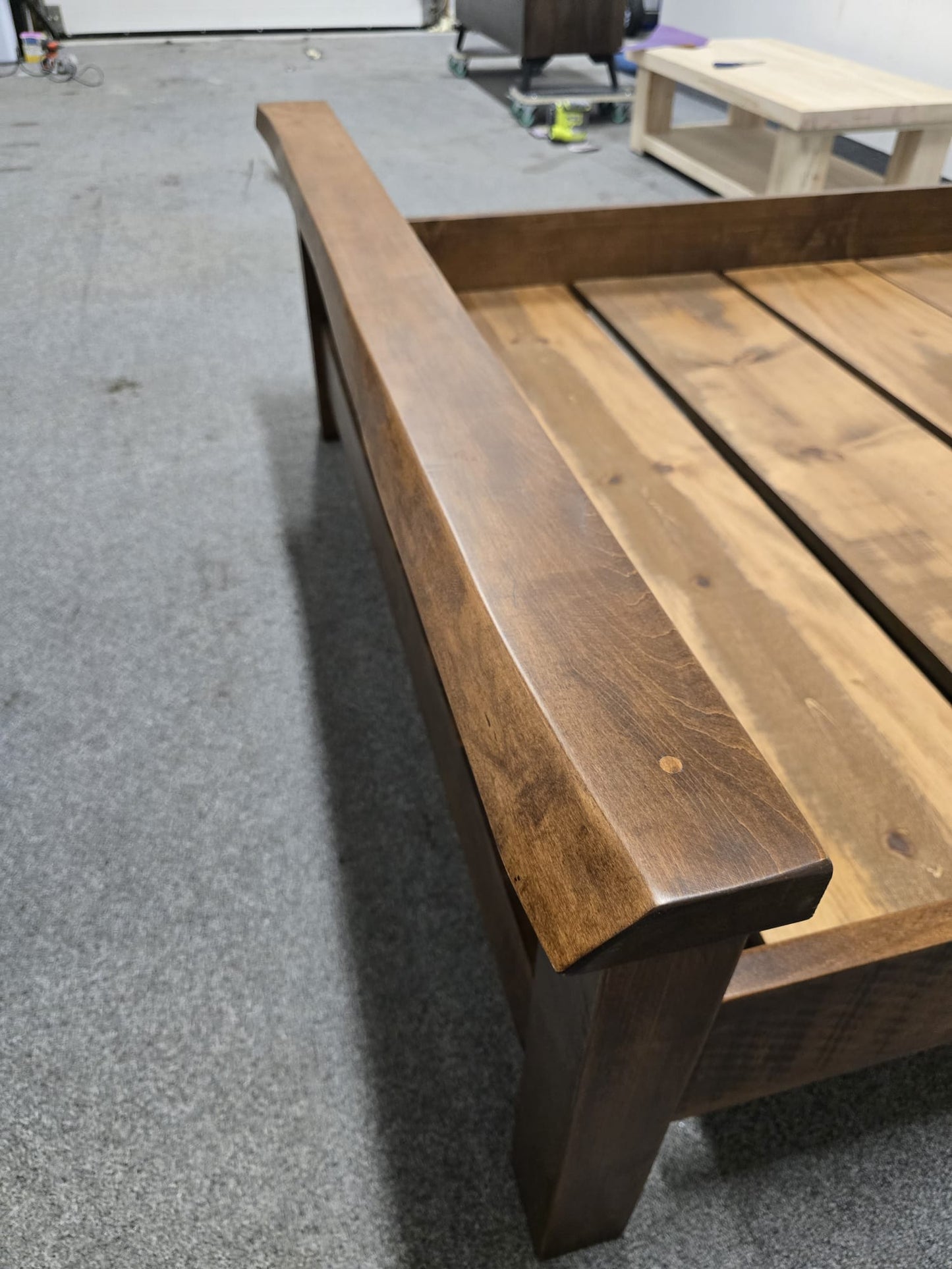 Millwood Solid Wood Flat Top Double Bed (in Stock)