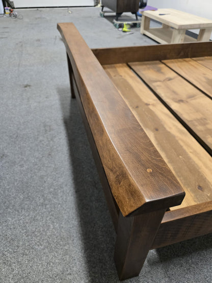 Millwood Solid Wood Flat Top Double Bed (in Stock)