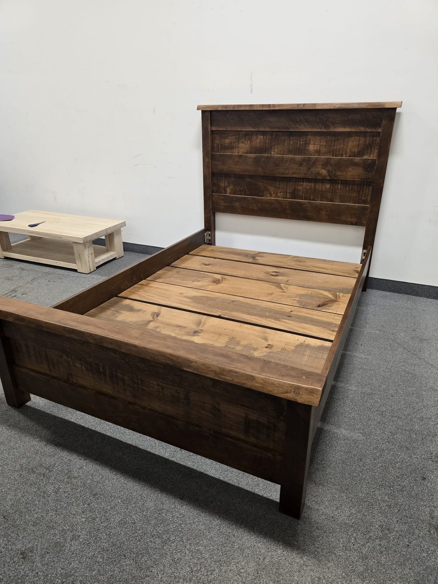 Millwood Solid Wood Flat Top Double Bed (in Stock)