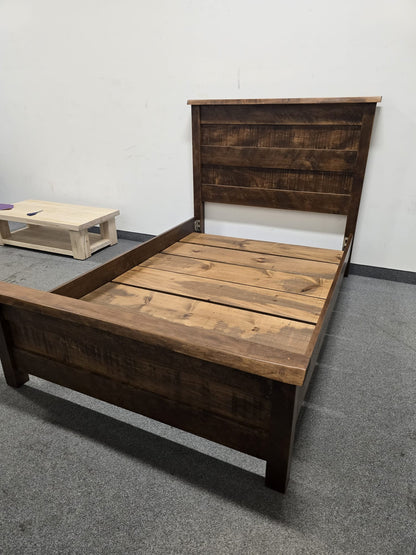 Millwood Solid Wood Flat Top Double Bed (in Stock)