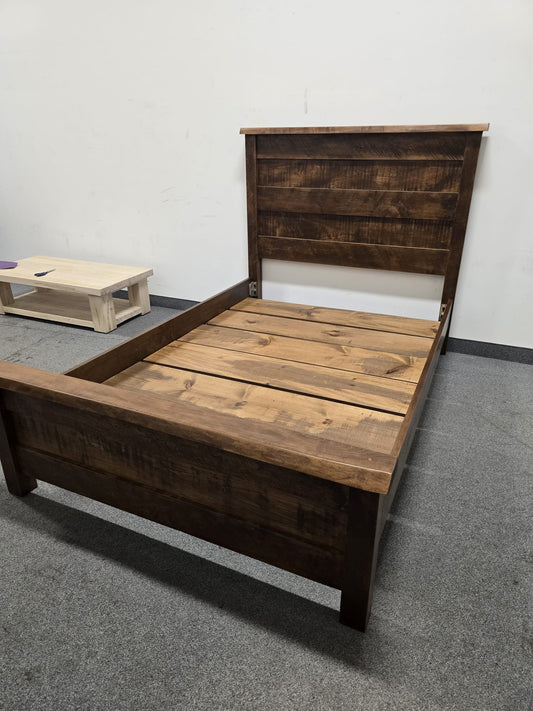 Millwood Solid Wood Flat Top Double Bed (in Stock)